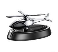 Car essential oil diffuser with solar powered airplane shape, providing a natural fragrance release to create a soothing and calm driving environment (Gray)