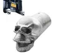 Car Exhaust Decor - Skull Design Exhaust Pipe Attachment | Cool Muffler Ornament for Dust, Rain, Rocks Truck Tractor Motorcycle Outdoor Vehicle