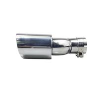 Car Exhaust End Car Univeral Exhaust Dual Tips Stainless Steel Tail Pipes For Modify Nozzle For Muffler(Left in63-Out101mm)