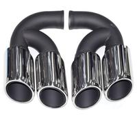 Car Exhaust End For Cayenne 2011-2014 958 Exhaust Pipe Upgrade GTS Muffler Tip Nozzle 304 Stainless Steel Head(C)
