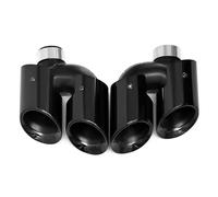 Car Exhaust End Pipe For Macan 2014-2025 Exhaust Pipe Modification Upgrade Quad Sports Tailpipe Black Tip Muffler Head Tail Throat(2014-2017 Black)