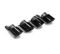 Car Exhaust End Pipe For Macan S 2.9T 3.0T 2014-2024 4 Pcs/lot Exhaust Tip Tailpipe Pipe Repalcement Tuning Nozzle Muffler Tail Throat(14-18 Black)