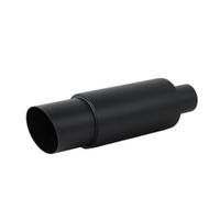 Car Exhaust End Pipe Universal Car Exhaust Systems Muffler High Performance Stainless Steel Straight Through(Matte black51-89)