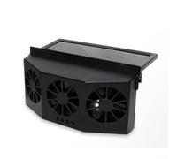 Car Exhaust Fan, 2.4V 1.5W, Solar Powered Vehicle Ventilation Cooler, Efficient Heat Dissipation And Odour Removal, For Hot Weather Driving(black)