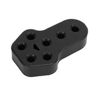 Car Exhaust Hanger Bushing Muffler Rubber Insulator Mount Bracket 7 Holes 12mm Dia High Density Rubber Compound for Automotive Exhaust System Repair and Maintenance (Black)