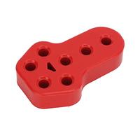 Car Exhaust Hanger Bushing Muffler Rubber Insulator Mount Bracket 7 Holes 12mm Dia High Density Rubber Compound for Automotive Exhaust System Repair and Maintenance (Red)