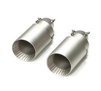 Car Exhaust Hose 1 Pcs Accessories Tailpipe 89mm 101mm 114mm Nozzle Stainless Steel Car Exhaust Tip Universal Muffler Tip Bend Pipe(IN63MMOUT101MM)