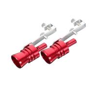 Car Exhaust Muffler 2pcs Aluminum Alloy Car Sounds Exhaust Whistle Pipe Tailpipe Blow-off Simulator Noise