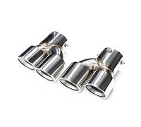 Car Exhaust Muffler Car Carbon Fiber Exhaust Tip Exhaust Muffler Tip Tailpipe For BMW For G20 For G21 For M340i For M240i For G42 For M440i(Silver)