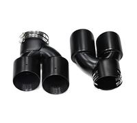 Car Exhaust Muffler Car Exhaust Pipe Carbon Fiber Four Exhaust Tip For BMW For M340i For G20 For G21 For G22 For G23 For M440i For G42 For M240i(Black B)