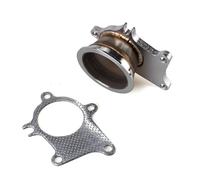 Car Exhaust Muffler Pipe For T3/T4 Turbo 5 Bolt To 3" V-Band Flange Turbo Adaptor Stainless Steel Adapter Tailpipe