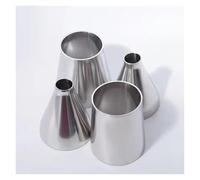 Car Exhaust Muffler Pipe Tube Exhaust Pipe Adapte SS304 Stainless Steel Butt Welding Speed Reducer 102mm - 25mm 32mm 38mm 45mm 51mm 57mm 63mm 76mm 89mm Tailpipe(102mm To 25mm)