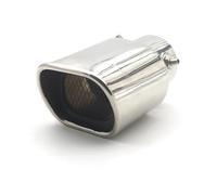 Car Exhaust Muffler Pipe Universal Car Square Exhaust Muffler Tip Silencer Tail Pipes Tail Tube Polishing Surface Decoration Stainless Steel Tailpipe(Style B)
