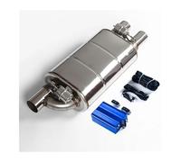 Car Exhaust Muffler Soounds Air Valve 1 In 2 Out Remote Control Adjustable Car Modification Kit Muffler Pipe(Left 63mm)