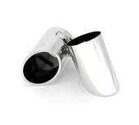 Car Exhaust Muffler Tip Tail End Trim Chrome Rear Round Stainless Steel Silencer For Vw For Cc For Passat For B6 For 3C For Eos Fit 52-73Mm