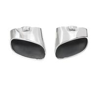 Car Exhaust Pipe 1 Pair Chrome Exhaust Dual Tail Pipe Stainless Steel For BMW X5 E70 2008 2009 2010 2011 2012 2013 Muffler Tip Car Exhaust Tailpipe