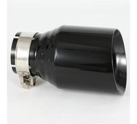 Car Exhaust Pipe 1 Pcs Car Modified Stainless Steel Glossy Black Exhaust Pipe Universal Bevel Edeg Shiny Muffler Tip Rear Muffler Tip