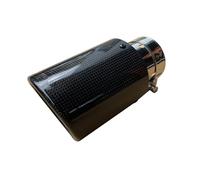 Car Exhaust Pipe 1Pc Automobile Universal Exhaust Pipe Silencer Carbon Fiber Tail Throat Decoration Exhaust Pipe Tail Pipes(63 IN-89 OUT)