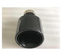 Car Exhaust Pipe 1pcs Car Exhaust Pipe Modified 105 Mm 115 Mm Large Diameter Nozzle Bright Oval Carbon Fiber Car Exhaust Muffler Muffler Tail Pipe(LD 60mm -OD 105mm)