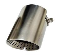 Car Exhaust Pipe 1pcs Exhaust Nozzle Matte Stainless Steel Length 120mm Large Diameter 101mm 114mm Car Muffler Tail Pipe Exhaust Pipe Cap(57mm-101mm)