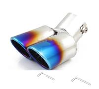 Car Exhaust Pipe 1pcs For Kia For Rio 2012 2013 2014 2015 For Soul For Forte Accessories Car Twins Rear Exhaust Tip Muffler Tail Pipe Throat Modification(4)