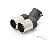 Car Exhaust Pipe 1pcs For Kia For Rio 2012 2013 2014 2015 For Soul For Forte Accessories Car Twins Rear Exhaust Tip Muffler Tail Pipe Throat Modification(1)