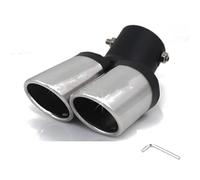 Car Exhaust Pipe 1pcs For Kia For Rio 2012 2013 2014 2015 For Soul For Forte Accessories Car Twins Rear Exhaust Tip Muffler Tail Pipe Throat Modification(3)