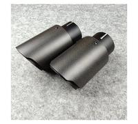 Car Exhaust Pipe 1Pcs Universal 2.48 Inches Glossy Carbon Fiber Exhaust Tips Titanium Black For Cars Tuning Muffler Nozzles Pipes Rear Muffler Tip