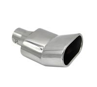 Car Exhaust Pipe 1Pcs Universal Square Exhaust Muffler Tip 2.48" Inlet 2.95" * 5.43" Outlet 9.25" Long Stainless Steel Rectangle Exhaust Pipe Tip Rear Muffler Tip