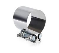 Car Exhaust Pipe 2.0" 2.25" 2.5" 3.0" 4.0" Exhaust Clamp 304 Stainless Butt Joint Band Sleeve Pipe AR-YC101971(2.25inch)