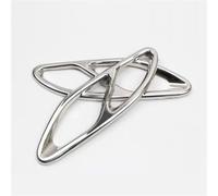 Car Exhaust Pipe 2Pcs Black Silver Stainless Steel Tail Throat Exhaust Pipe Muffler Tip Cover Trim For Mercedes For Benz For CLA W117 2017-2018 Car Exhaust Tailpipe(Silver)