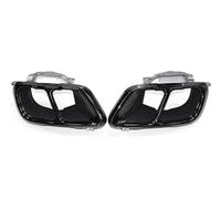 Car Exhaust Pipe 2pcs/lot Quad Exhaust Tip Muffler Tip Tailpipe Nozzle Exhaust Exhaust Trim Tips For BMW X5 For G05 X6 G06 X7 G07 Tail Pipe Exhaust Pipe Cap(Black)