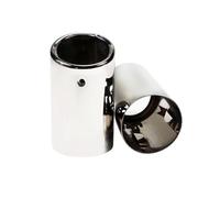 Car Exhaust Pipe 2Pcs Stainless Steel 70mm Exhaust Pipes Suitable For VW For GOLF 7 2013-2015 Tail Throat Exterior Modified Decoration Car Exhaust Tailpipe(Silver)