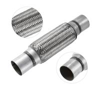 Car Exhaust Pipe 48mm 54mm 61mm 67mm Stainless Steel Car Exhaust Flexible Pipe Tubing Universal Exhaust Joint W/Welding Extension Exhaust Tail End Pipes (Size : 57x61x300mm)