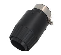 Car Exhaust Pipe Aluminum Car Exhaust Pipe Muffler Tip Universal Black Mufflers End Decoration Multiple Size Engine Style(77mm-101mm)