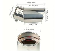 Car Exhaust Pipe Car Accessories Automobile Exhaust Pipe Sleeve Tail Throat Muffler Tip Silencing Stainless Steel Modified Rear Muffler Tip