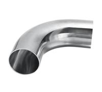 Car Exhaust Pipe Car Boat Household Universal Bend Pipe 45°/90°/180° 50mm/2" Stainless Steel Bent Exhaust Pipe Welding Tube Car Exhaust Tip (Color : 90 degree)