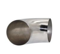 Car Exhaust Pipe Car Exhaust Pipe Muffler Welded Pipe Multiple Sizes Universal 90 Degree Stainless Steel Elbow Sanitary Welding Pipe Fitting(70MM-1.5MM)