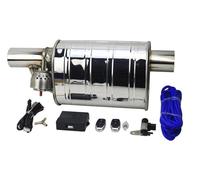 Car Exhaust Pipe Car Exhaust Vacuum Valve Control Exhaust Pipe Kit Variable Silencer Stainless Universal 51 63 76 Mm Remote Control(RIGHT 63MM 1)