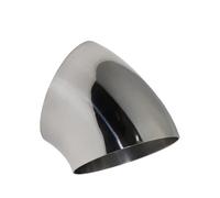 Car Exhaust Pipe Car Motorcycle Exhaust Pipe Muffler Welded Pipe Universal 45 Degree Stainless Steel Elbow Sanitary Welding Pipe Fitting(19MM-1.5MM)