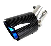 Car Exhaust Pipe Car Universal Angle Exhaust Tip Straight Edge Burnt Muffler Pipe Covers Trims Accessories For Toyota 1 Pcs