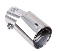 Car Exhaust Pipe Durable Car Rear Round Exhaust Pipe Tail Muffler Tip Chrome Stainless Steel Automobile Replacement Accessories Rear Muffler Tip