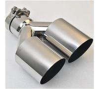 car exhaust pipe Exhaust Tip Universal Muffler Tail Throat Stainless Steel Car Rear Tailpipe Export Automobile(66MM IN- 76MM OUT)