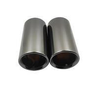 Car Exhaust Pipe Exhaust Tips For Sagitar For Lavida For Bora For Golf For Tiguan For Scirocco 1.4T TailPipe Stainless Steel Muffler Tip Nozzle Car Exhaust Tailpipe(Flat black)