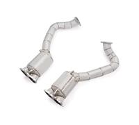Car Exhaust Pipe For 718 For GTS 4.0 2019 2020 2021 2022 2023 Stainless Steel Exhaust Pipe Catalytic Converter With Heat Shield Exhaust Tips(Without catalysis)