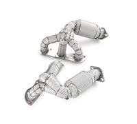 Car Exhaust Pipe For 981 For Cayman For Boxster 3.42012 2013 2014 2015 Manifold Header With Heat Shield Exhaust Tips(Without catalysis)