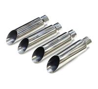 Car Exhaust Pipe For Benz For W463 G Class G500 G55 G63 76mm Exhaust Pipes Tail Pipe Nozzle Muffler Tips 4PCS(Black a 75mm)