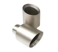 Car Exhaust Pipe For BMW 1PCS Exhaust Tip Inlet 63mm Matte Silver Muffler Nozzle Stainless Steel System Auto Trim Universal Rear Muffler Tip