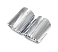 Car Exhaust Pipe For BMW 3 Series G20 G21 320D 330i 320i 2023 2024 Muffler Tip Tailpipe Replacement Exhaust System Nozzle Cover(L R Silver)