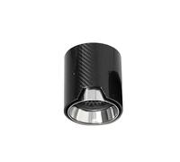 Car Exhaust Pipe For BMW 3 Series G20 G21 320D 330i 320i Muffler Tip Tailpipe Replacement Carbon Fiber Exhaust System Nozzle(Silver 1 Pcs)